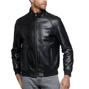 Premium Quality Men's <b>Leather</b> <b>Jacket</b> Casual Outerwear with Breathable Size for <b>Winter</b> Factory Direct Sale <b>Leather</b> <b>Jacket</b> - Product Image 3