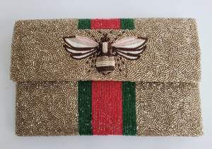 Bolso de mano bordado con cuentas hecho a mano con mango, nuevo diseño con aspecto de moda de lujo elegante y bonito, estilo clásico personalizable - Product Image 3