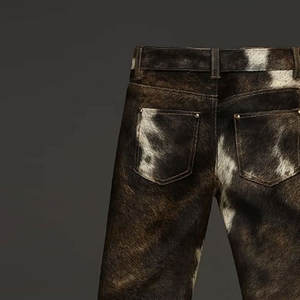 Meilleur fabricant de pantalons en cuir de vachette pour hommes, pantalons en cuir de vachette décontractés et élégants, design personnalisé, usage régulier - Product Image 6