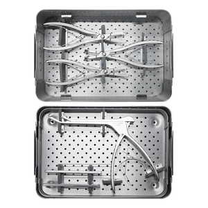 Juego de 9 Instrumentos Ortopédicos para Fijación de Traumatismos y Estabilización de Costillas, Herramientas Quirúrgicas de Acero Inoxidable - Product Image 2