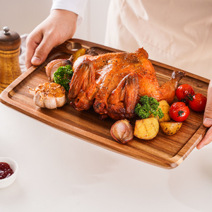 Planche à découper en bois d'acacia de haute qualité 2025, planche à charcuterie pour servir le fromage, pour la cuisine, pour hacher - Product Image 1