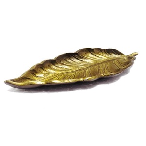 Plateau de service Design feuille brute plaqué or en aluminium de haute qualité Offre Spéciale de luxe moderne plat de service bon marché - Product Image 2