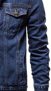 Meilleures tendances de veste en jean pour hommes Distressed Vintage Stylish and Durable Versatilité Maîtriser le look Vestes en jean pour hommes - Product Image 5