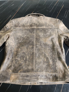 แจ็กเก็ตหนังแกะแท้สำหรับผู้ชายแจ็กเก็ตหนังแท้ความยาวสั้นออกแบบได้ตามต้องการมีสไตล์ - Product Image 6