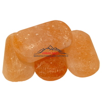 JOBAK Sel rose de l'Himalaya pur 100% d'origine pakistanaise Pierre de bain naturelle sculptée Savon minéral certifié ISO Qualité supérieure