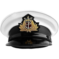 Gorra de la Marina Real Británica con Visera, Correa Ajustable, Bordada, Personalizable, Unisex, de Alta Calidad, Cuatro Colores