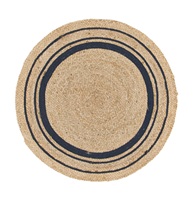 Meilleure offre Tapis et carpettes élégants en jute naturelle bohème lavables Tissus en paille réversibles résistants aux taches et adaptés aux animaux domestiques