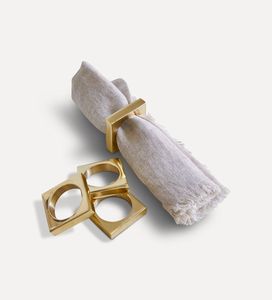 Elegant plated decorative metal napkin ring suitable for luxury <b>table</b> settings banquets weddings hotels and celebrations - Product Image 6
