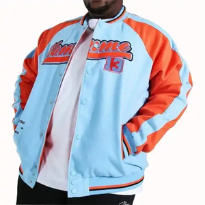 Vestes d'université en satin 100% polyester sur mesure vestes de baseball en satin en gros veste de baseball personnalisée hommes logo désiré dans tous - Product Image 5