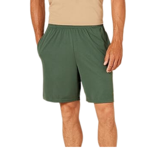 Short de jogging en coton et polyester pour hommes, short de course à pied à taille élastique et design personnalisé - Product Image 1