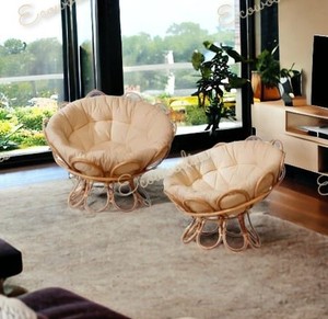 Fauteuil à bascule moderne d'extérieur pour enfants et tout-petits, en rotin tressé, mobilier bébé, pour parc et villa, écologique - Product Image 6