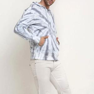 Marca privada Hombres Térmico Tie Dye Sudaderas con capucha Transpirable Cómodo Hombres Básicos Algodón Mezclado Manga larga Hombres Tie Dye Sudaderas con capucha - Product Image 2