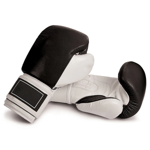 Unbranded ถุงมือมวยหนังแท้สีดำ, ถุงมือชกมวยมวยไทยนวมต่อยมวยไทยถุงมือฝึก MMA ผลิตตามสั่งใหม่ - Product Image 4