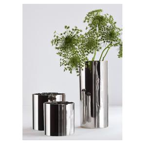 Multi Size Stainless Steel Cylindrical <b>Vases</b> <b>Set</b> With Mirror Finished For Home And Wedding Decor Use - Product Image 1