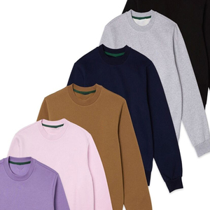 Sweat-shirt décontracté pour homme, manches longues, coupe classique confortable, col rond, couleur unie, streetwear moderne, mode quotidienne - Product Image 6
