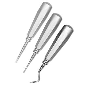 Juego de 3 Elevadores Dentales para Cirugía de Raíz Apical, Instrumento Manual de Acero Inoxidable, Base de Seguridad ISO13485, Herramientas Quirúrgicas - Product Image 2