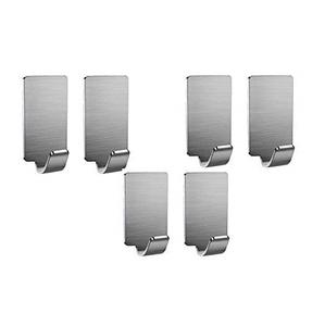 Crochet mural en acier inoxydable Crochet simple robuste pour salle de bain cuisine garage ou bureau - Product Image 3