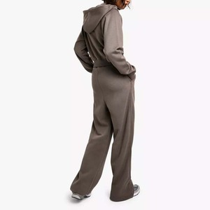 Logo Vintage Acid Wash Retailer 2 en 1 Sweat à capuche zippé d'hiver lourd pour femme 100% coton - Product Image 4