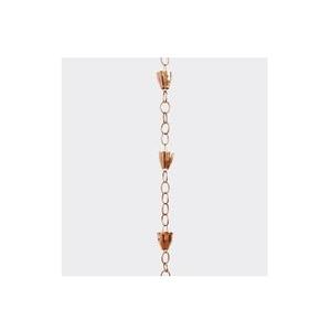 Cadena de lluvia de Metal con forma de flor de hierro grueso, acabado antiguo, para uso decorativo al aire libre, cadena de lluvia colgante - Product Image 2