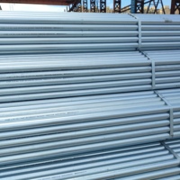 Pipa Baja Galvanis ASTM A53 Q195 Q235 40x40mm ERW Bulat Berongga untuk Penggunaan Struktural Industri Bangunan, Pembengkokan dan Pengelasan