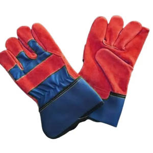 ถุงมือหนังวัวผ่าข้างแบบหนาของแคนาดาเสื้อผ้านิรภัยสะท้อนแสงสำหรับอุตสาหกรรมหนัก - Product Image 2