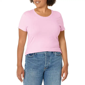 T-shirts de haute qualité respirants et décontractés à bas prix T-shirts légers pour femmes avec logo personnalisé et conception de vêtements de tous les jours T-shirts - Product Image 4