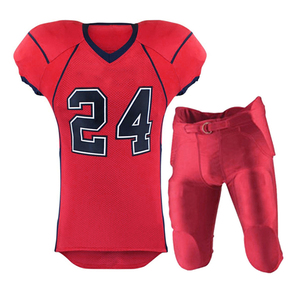 2025 nueva llegada conjuntos de camisetas de fútbol americano hechos a medida con nombre y numeración de jugador 100% poliéster antibacteriano - Product Image 4