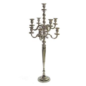Latest Luxury Aluminum <b>Tall</b> Candelabra Floor Standing Wedding Centerpiece & <b>Table</b> Decorations with Candle Light for Parties - Product Image 1