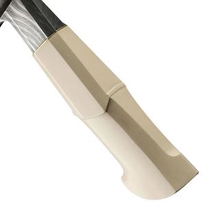 Couteau de chef personnalisé fait main en acier inoxydable de 10 pouces avec étui en cuir unique, manche élégant, personnalisable, supporté - Product Image 6