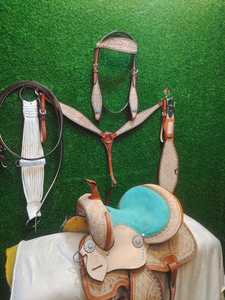 Selle de cheval de course de baril Western Show en cuir pleine fleur pour enfants produits de courses de chevaux anglais portables d'Inde - Product Image 6