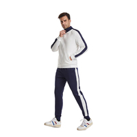 Survêtement complet unisexe personnalisé pour la saison printanière, respirant, avec doublure en polaire, fermeture éclair, coupe-vent en polyester, imprimé, pour le jogging et l'entraînement