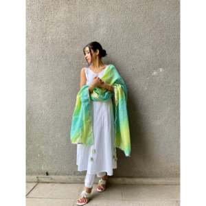 Classic White Cotton <b>Knitted</b> Breathable Embroidered Medium Stretch Vintage Women's <b>Tights</b> Elegant Design - Product Image 3