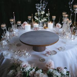 Support à gâteau en bois de haute qualité porte-gâteau de table Design Unique porte-gâteau en bois - Product Image 4