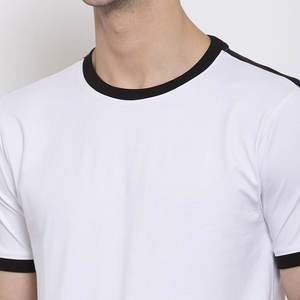 Camiseta de manga corta de algodón 100% de alta calidad para hombre, transpirable, de secado rápido, ecológica, lisa, informal, logotipo personalizado, colores tejidos - Product Image 6