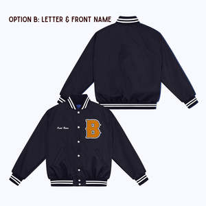 Streetwear personnalisé Patchwork couleur noir Design lettre broderie impression Baseball veste hiver hommes fabricant de gros - Product Image 6