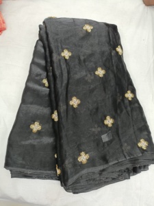 Espace soie travail broderie tissu faire à fantaisie lehenga matériel - Product Image 5