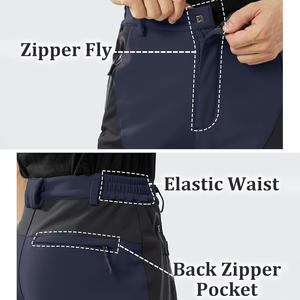 Pantalones de esquí para hombre impermeables con ajuste OEM Impresión de logotipo personalizado Aislamiento transpirable y fabricación de etiquetas privadas - Product Image 2
