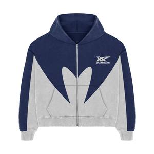 Unisex Plus Size Custom Printed Eco-Friendly 100% Cotton Sweat Suits Two Piece Zipper Hoodie & <b>Flare</b> <b>Trouser</b> Winter Tracksuits - Product Image 4