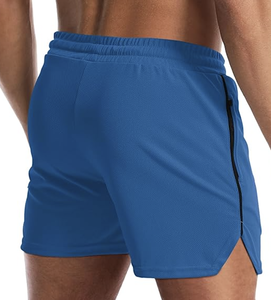 Shorts de sport pour hommes sans doublure, poche zippée, légers, pour la salle de sport, la course à pied, la musculation, logo personnalisé, vente en gros, directement de l'usine, nouveauté - Product Image 6
