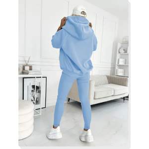 OEM Custom <b>Women</b> Winter Casual Cotton Fleece Two Piece Hooded Tracksuit <b>Set</b> Custom Color Printing Breathable Quick Dry - Product Image 6