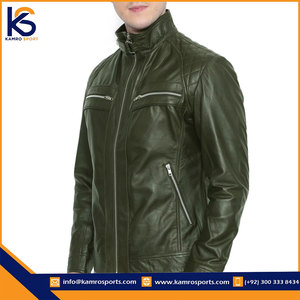 Hot Sale Fashion <b>Men</b> Genuine <b>Leather</b> <b>Jacket</b> Zippers Design Fashion <b>Jacket</b> for <b>Men</b> & Adults - Product Image 4