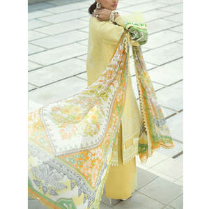 Collection de pelouses d'été pakistanaises de qualité supérieure pour femmes Robe Salwar Kameez pour femmes de qualité supérieure pour l'été pour femmes - Product Image 4