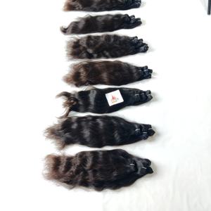 Vente en gros d'extensions de cheveux humains vierges de temple indien cuticule alignée styles de vague de corps droite traitement chimique paquet gratuit - Product Image 4