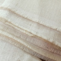 Tissu extensible en soie/coton blanc pur naturel pour les créateurs de vêtements, l'ameublement et les chaussures