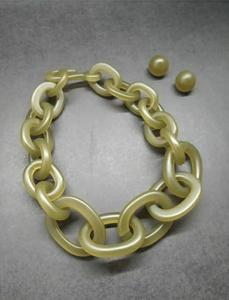 Nouvelle arrivée de bijoux de mode collier de perles de pierre de résine pêche et noire pour femmes et filles à un prix abordable - Product Image 4