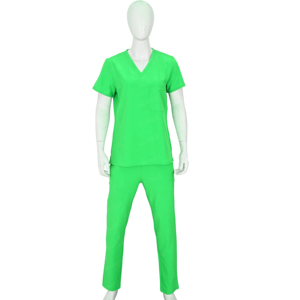 Conjunto de traje médico cómodo de hospital personalizado, uniforme de enfermera y médico, ropa de calle transpirable de manga corta para personal médico - Product Image 1