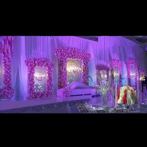 Western Wedding Stage Floral <b>Backdrop</b> <b>Frames</b> Modern Wedding Stage Flower Stage Flowers <b>Backdrops</b> for Marriage Ceremony - Product Image 1