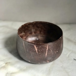 Petit bol à bougie en métal de forme conique de haute qualité avec finition en noix de coco, décor de maison, bol à bougie de Table - Product Image 3