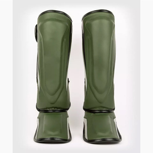 สนับแข้งสำหรับมวยไทยและมวยแผ่นหนัง PU โลโก้ออกแบบได้ตามต้องการ - Product Image 1