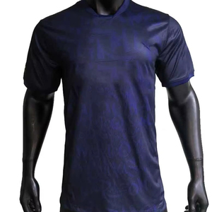 Camiseta de Fútbol Azul XXL al por Mayor, Calidad Tailandesa, para Hombre, Ropa Deportiva Masculina - Product Image 1
